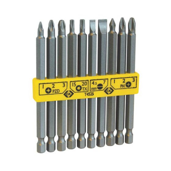 Screwdriver Bit Set/10 - Long