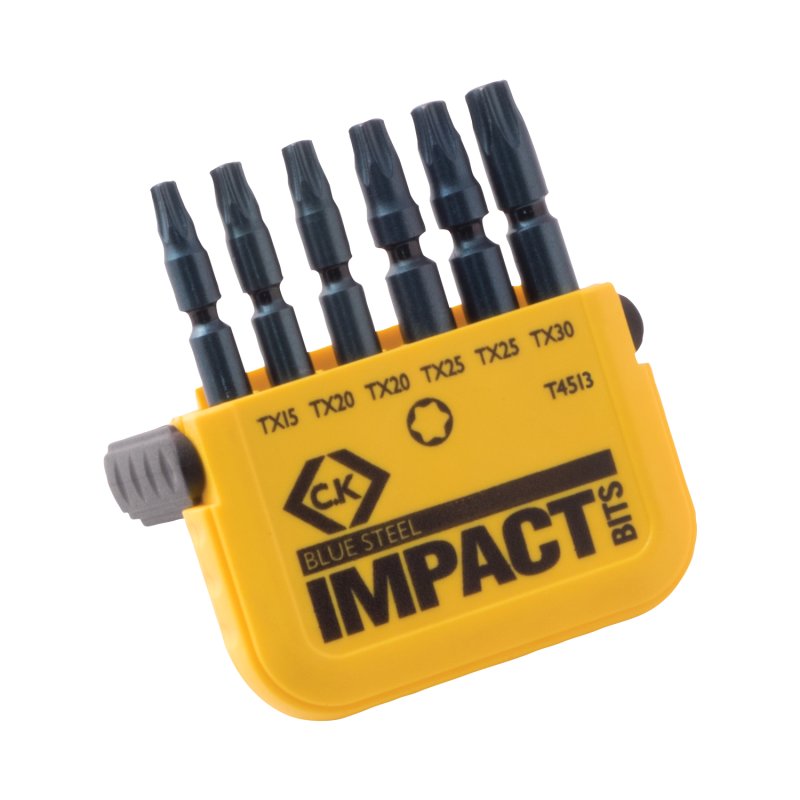 Blue Steel Impact Bit TX Set/6 Carl Kammerling International Limited