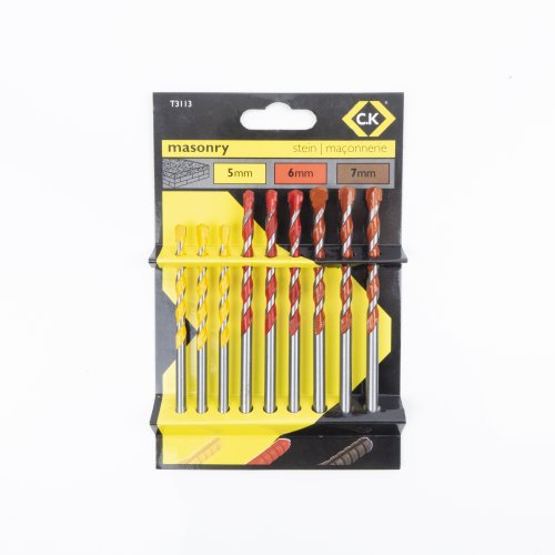 Masonry Drill Bit Set of 9 CK Tools