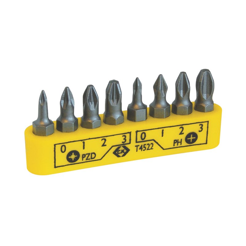 Screwdriver Bit Set 8 PZ PH CK Tools