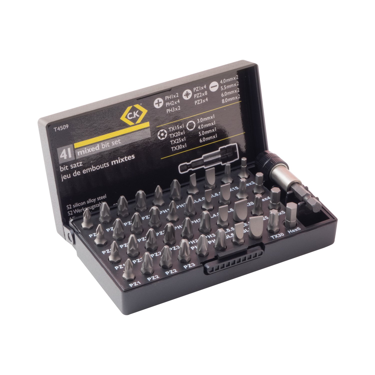 56152 Drill & Impact Screwdriver Bit Set In Storage Case 42pc - View #5