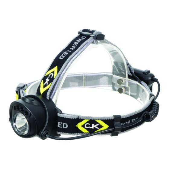Head Torch with Rear Red Light